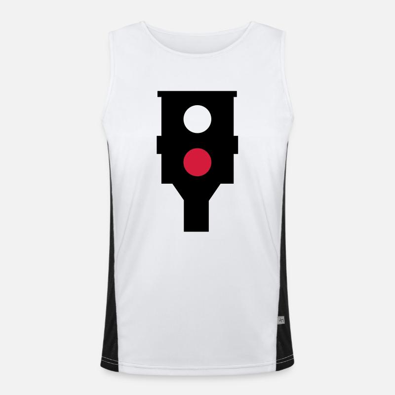 Blitzer Funktionelles Kontrast-Tank Top für Männer 