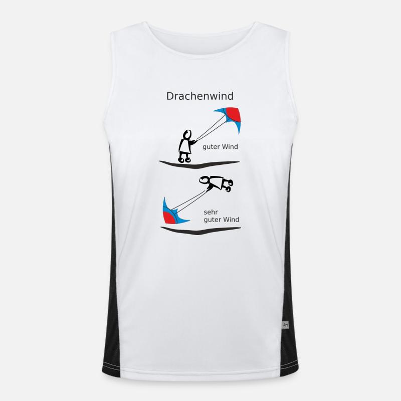 Drachenwind Funktionelles Kontrast-Tank Top für Männer 
