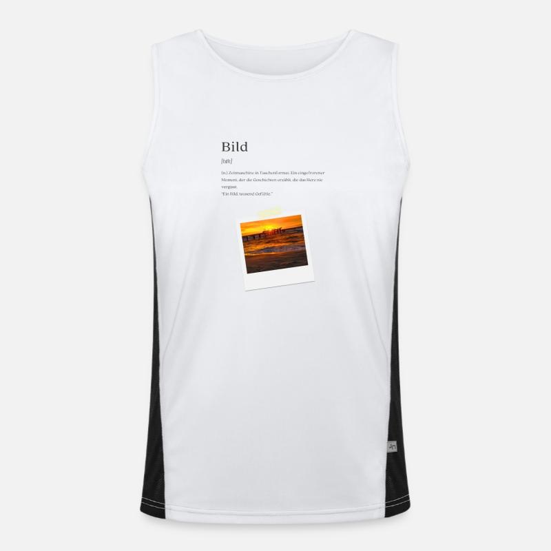 Image: Definition, light desing Men's Functional Contrast Tank Top 