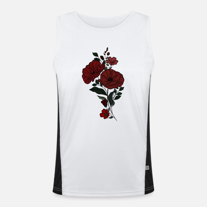 Fleur Débardeur respirant contrasté Homme 