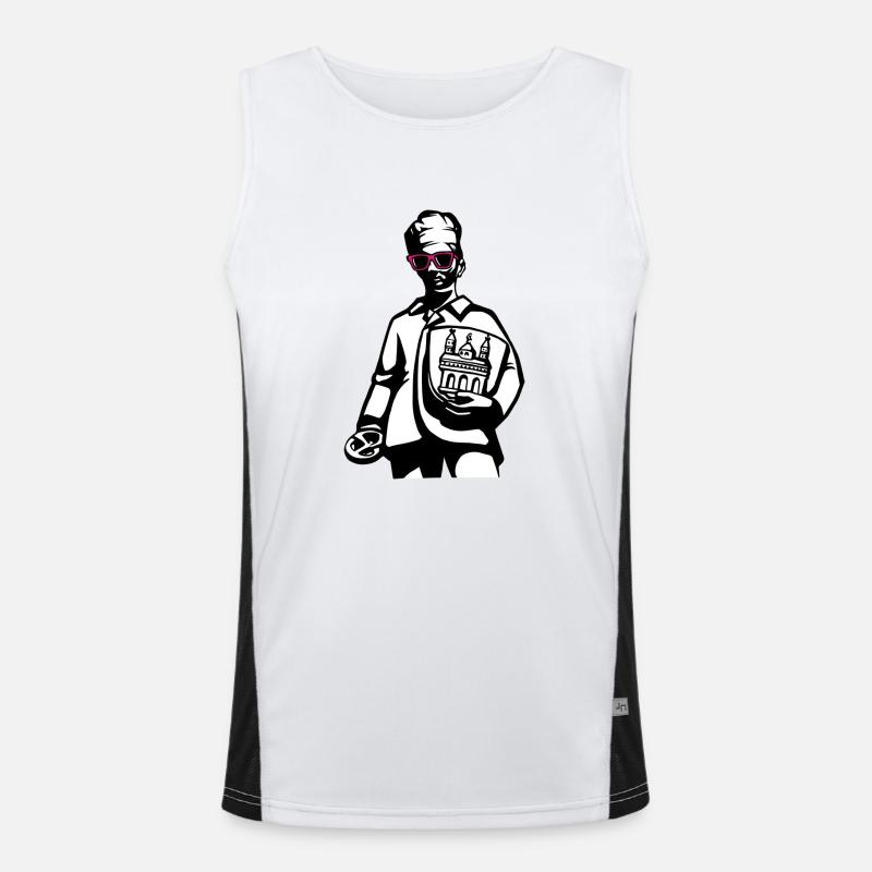 Speyerer Brezelbub Funktionelles Kontrast-Tank Top für Männer 