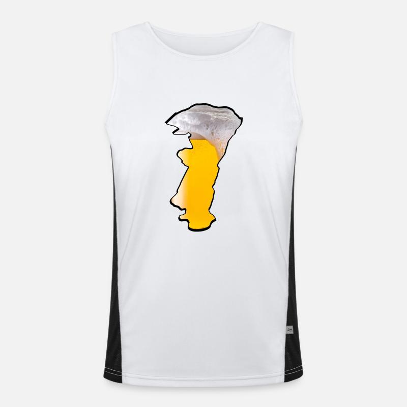 Elsässer Bier Funktionelles Kontrast-Tank Top für Männer 