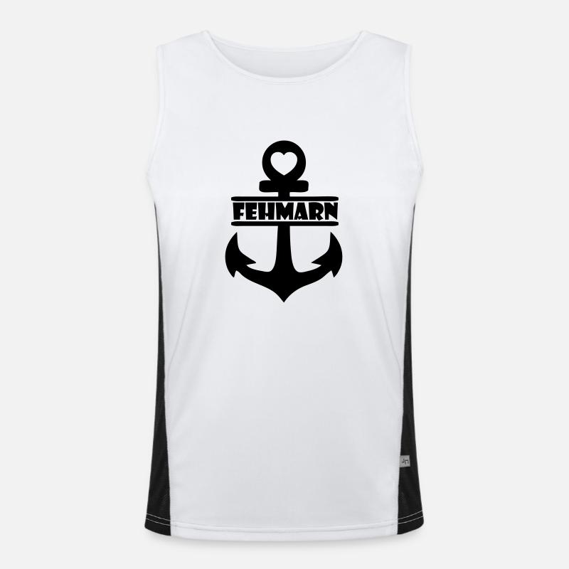 Anker Fehmarn Funktionelles Kontrast-Tank Top für Männer 