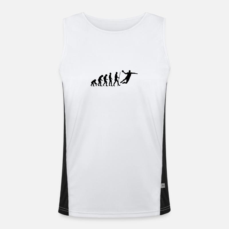 Handball Evolution - Men's Functional Contrast Tank Top  - white/black