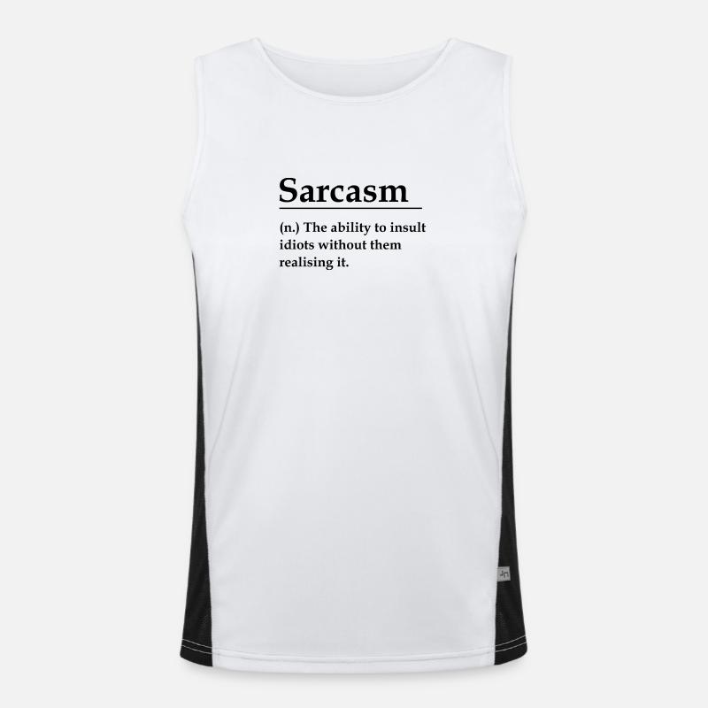 Sarcasm Men's Functional Contrast Tank Top 