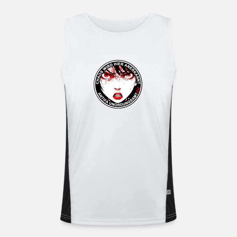 Antifa Disorder Office Men's Functional Contrast Tank Top 