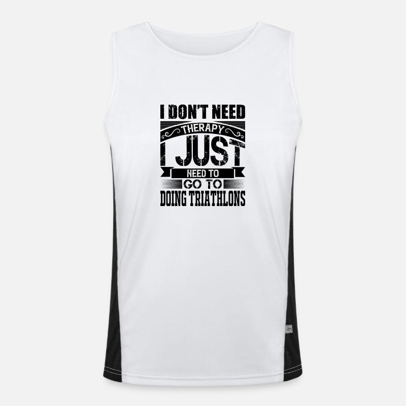 Triathlon Therapie Triathlet Funktionelles Kontrast-Tank Top für Männer 