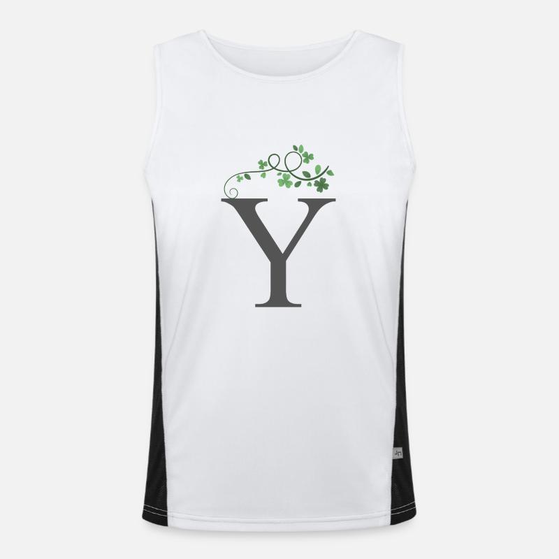Y avec trèfles Débardeur respirant contrasté Homme 