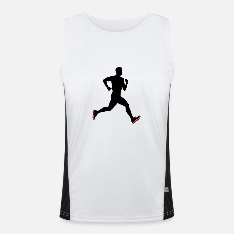 Running Marathon Man Icon Men's Functional Contrast Tank Top 