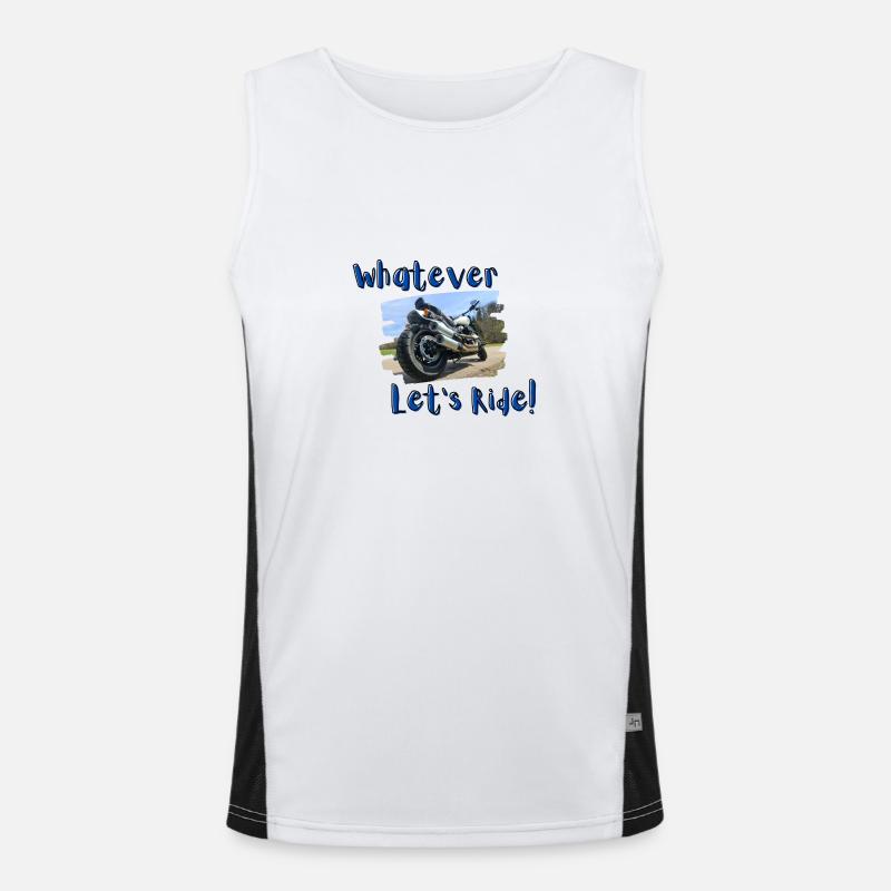 Whatever - Let's ride! Men's Functional Contrast Tank Top 