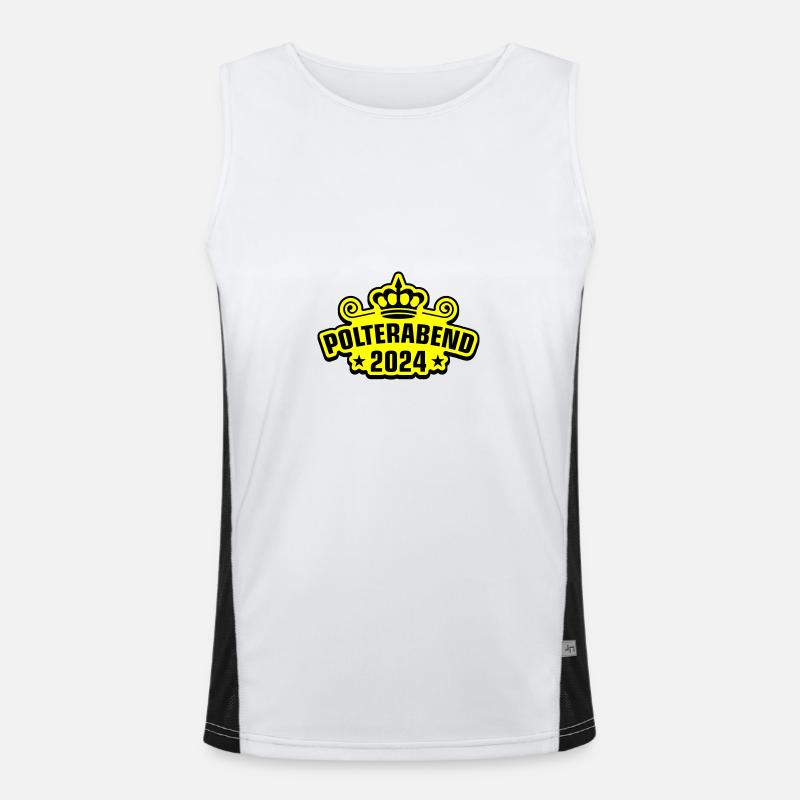 Polterabend 2024 Funktionelles Kontrast-Tank Top für Männer 
