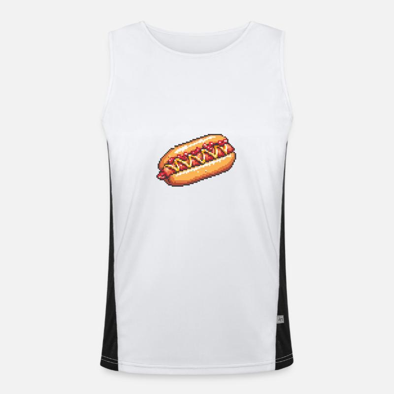 Joueur de pixels hot-dog Débardeur respirant contrasté Homme 