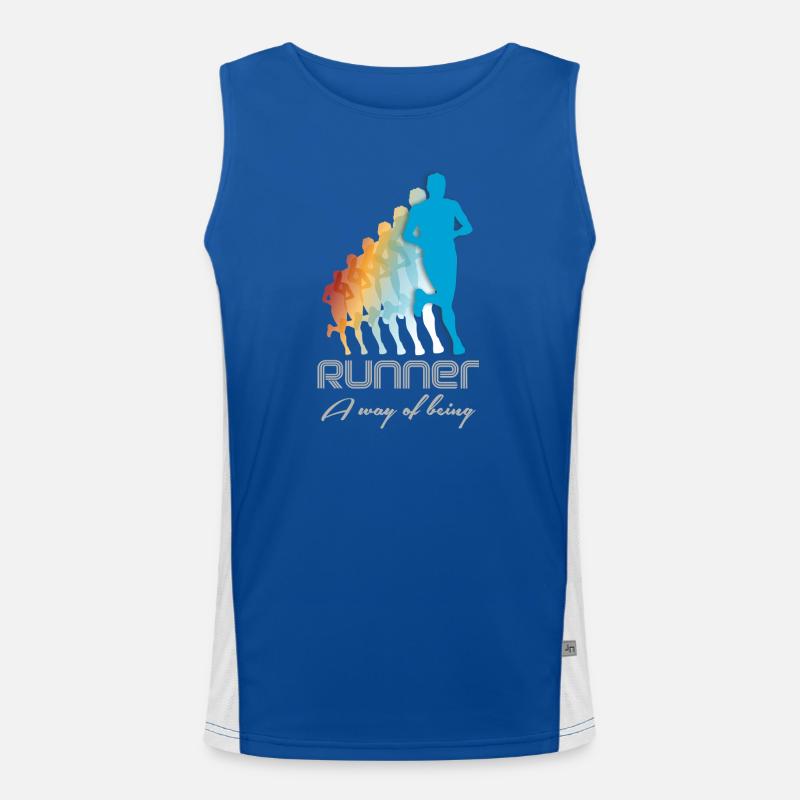 running Men's Functional Contrast Tank Top 