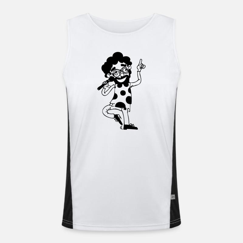 Musical Funktionelles Kontrast-Tank Top für Männer 