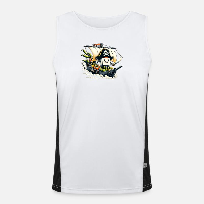 Käpt'n Tofu Pfefferbart Funktionelles Kontrast-Tank Top für Männer 