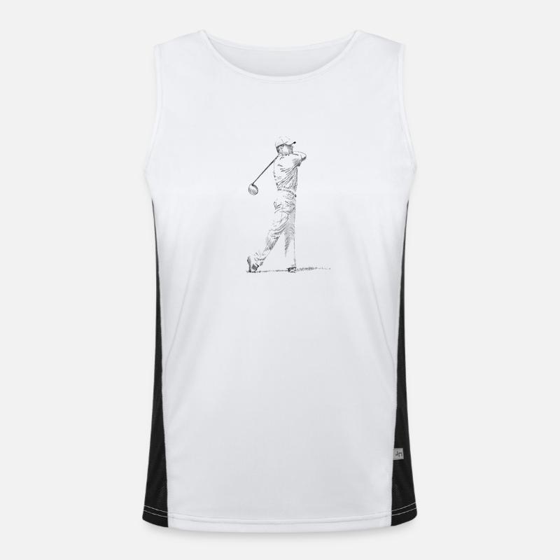 golfer Men's Functional Contrast Tank Top 