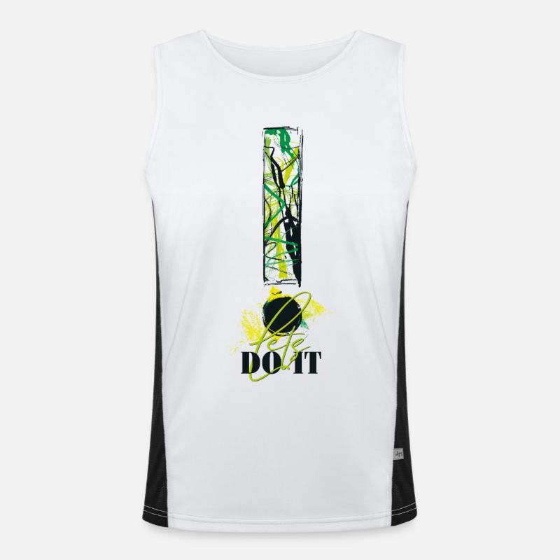 Let's Do It! Motivation! Einfach machen! Nur Mut! Men's Functional Contrast Tank Top 