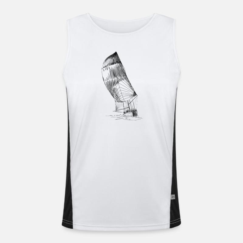 Segelboot Funktionelles Kontrast-Tank Top für Männer 
