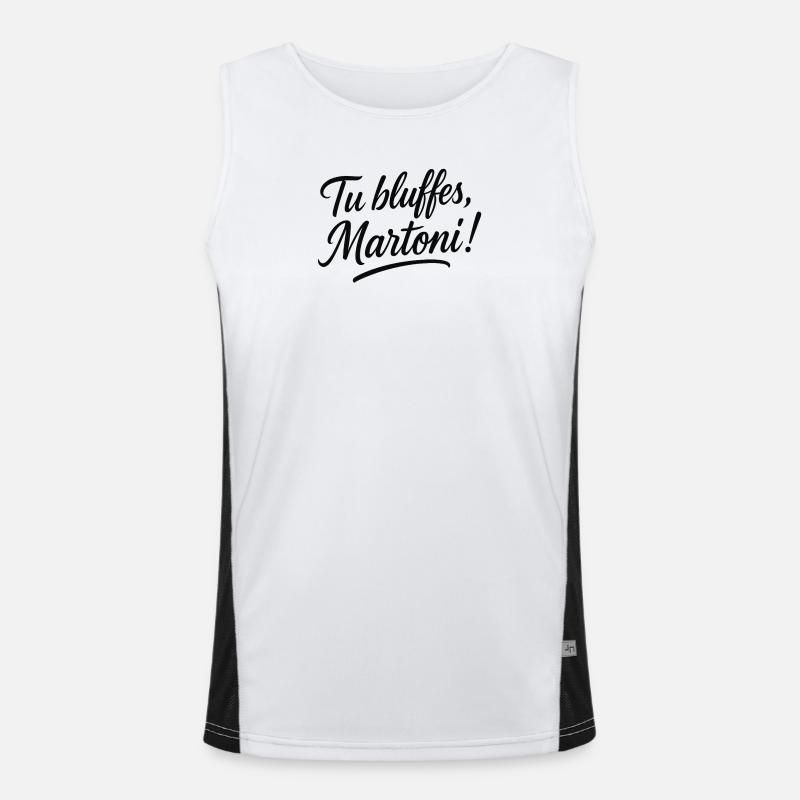 Die Stadt der Angst Funktionelles Kontrast-Tank Top für Männer 