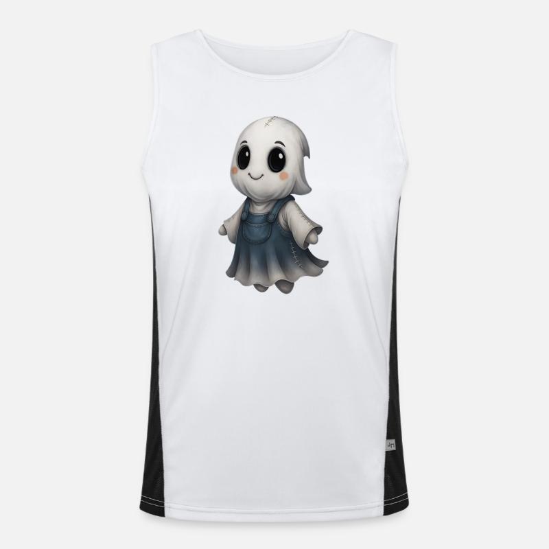 Mignon Ghost Friend Patchwork Débardeur respirant contrasté Homme 