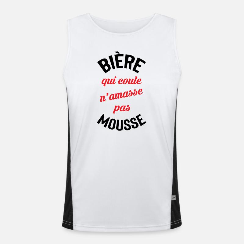 Rolling beer doesn't build foam Men's Functional Contrast Tank Top 