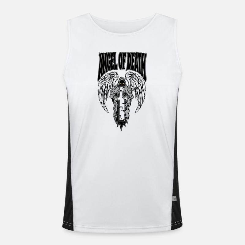 Engel des Todes Funktionelles Kontrast-Tank Top für Männer 
