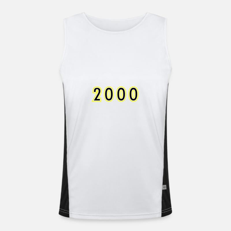 2000 Year Birthday Men's Functional Contrast Tank Top 