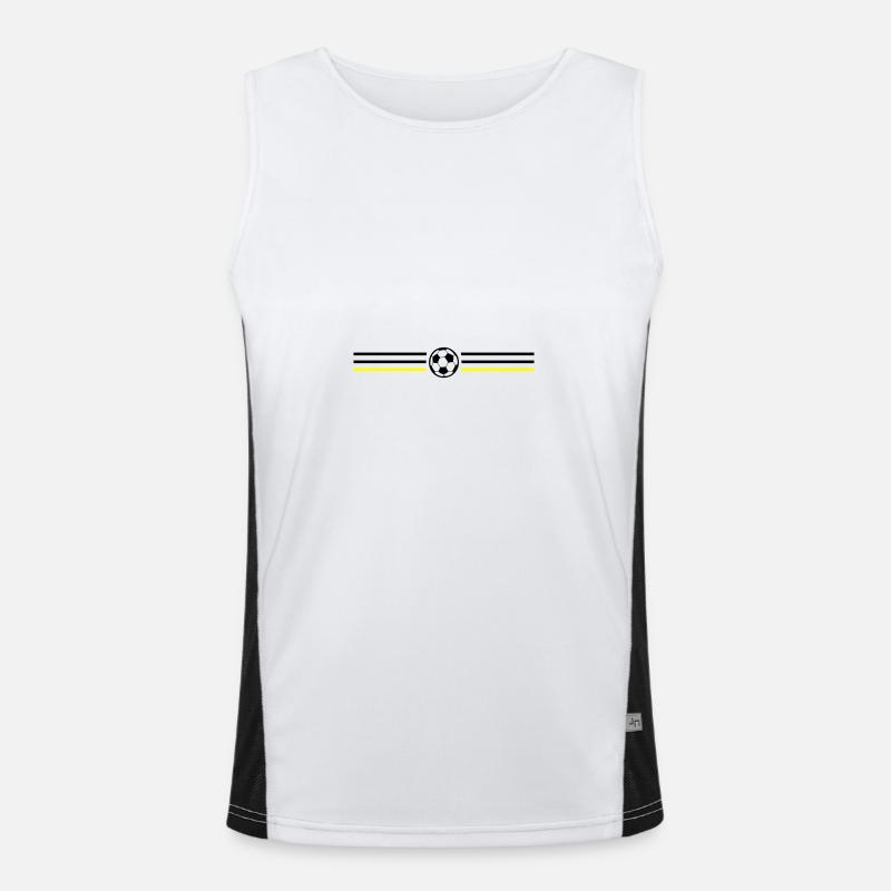 Fussball Meisterschaft Deutschland Funktionelles Kontrast-Tank Top für Männer 