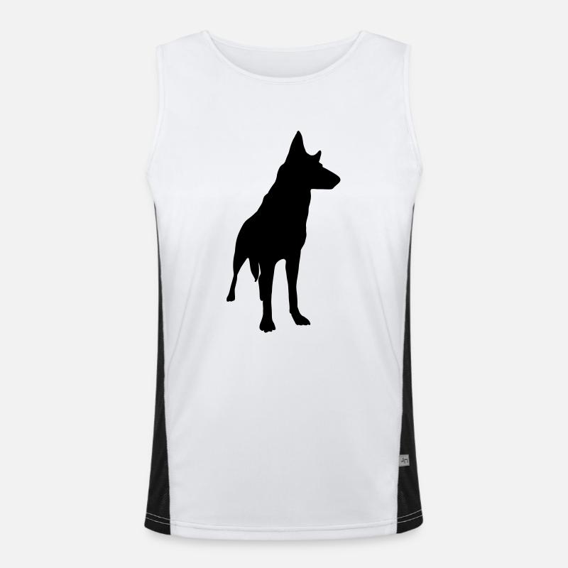Deutscher Schäferhund Funktionelles Kontrast-Tank Top für Männer 