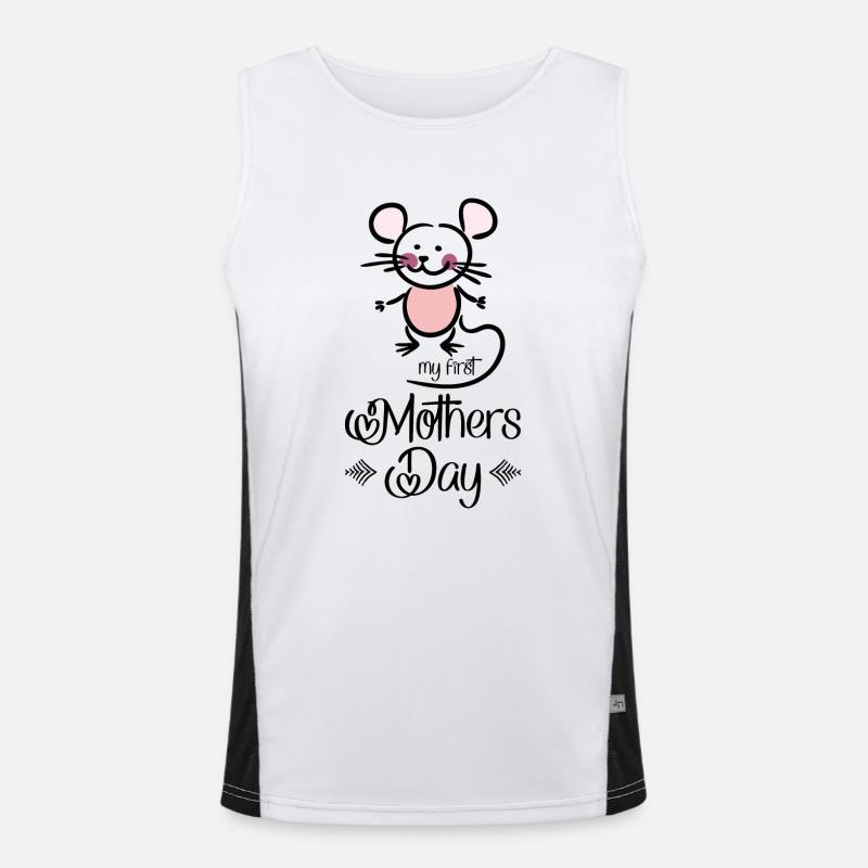 Muttertag Funktionelles Kontrast-Tank Top für Männer 