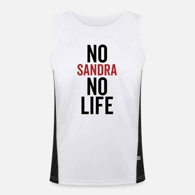 Pas de Sandra Pas de vie Débardeur respirant contrasté Homme 