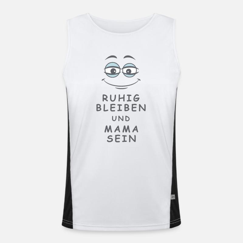 Mama sein Funktionelles Kontrast-Tank Top für Männer 