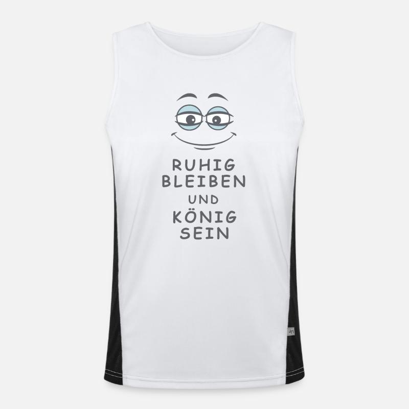 König sein Funktionelles Kontrast-Tank Top für Männer 