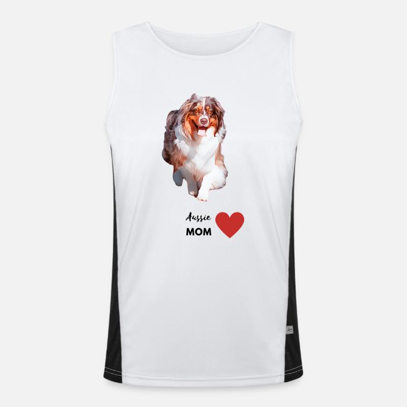 Aussie Mom Men's Functional Contrast Tank Top 