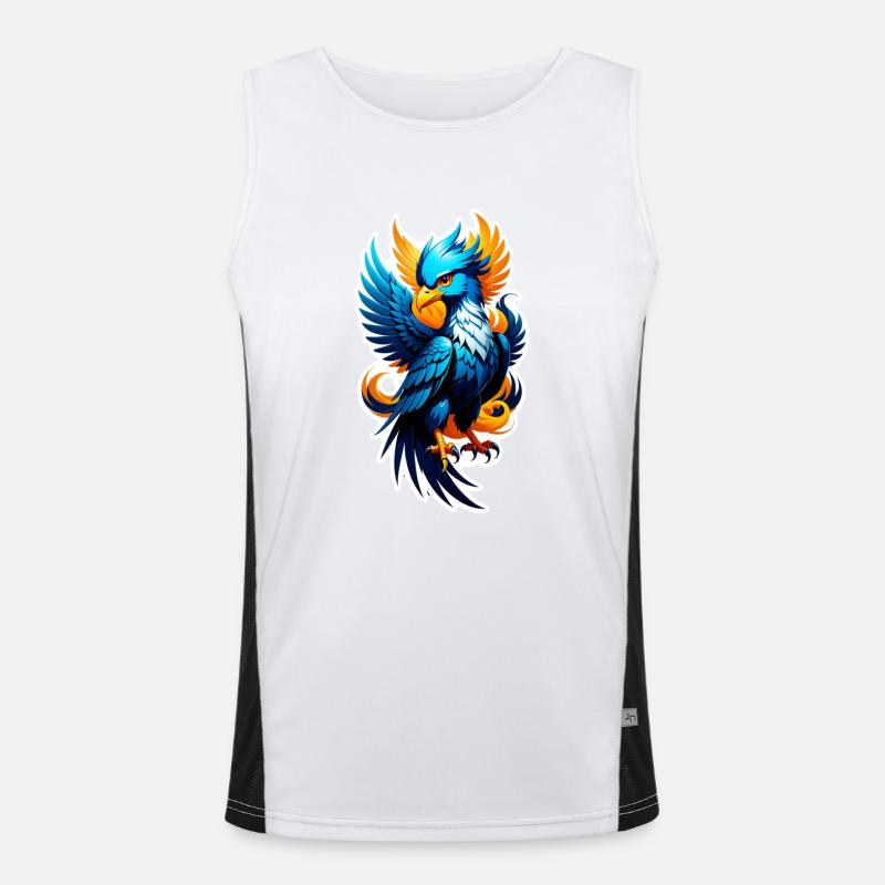Phenix - Phoenix - Firebird - Men's Functional Contrast Tank Top  - white/black