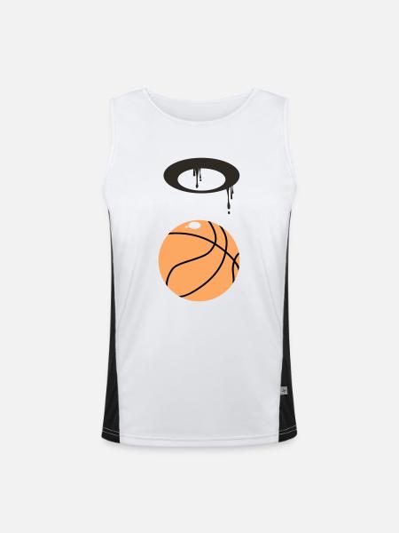 Basketball - Men's Functional Contrast Tank Top - white/black