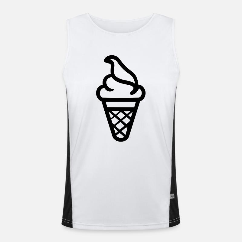 Eis Funktionelles Kontrast-Tank Top für Männer 