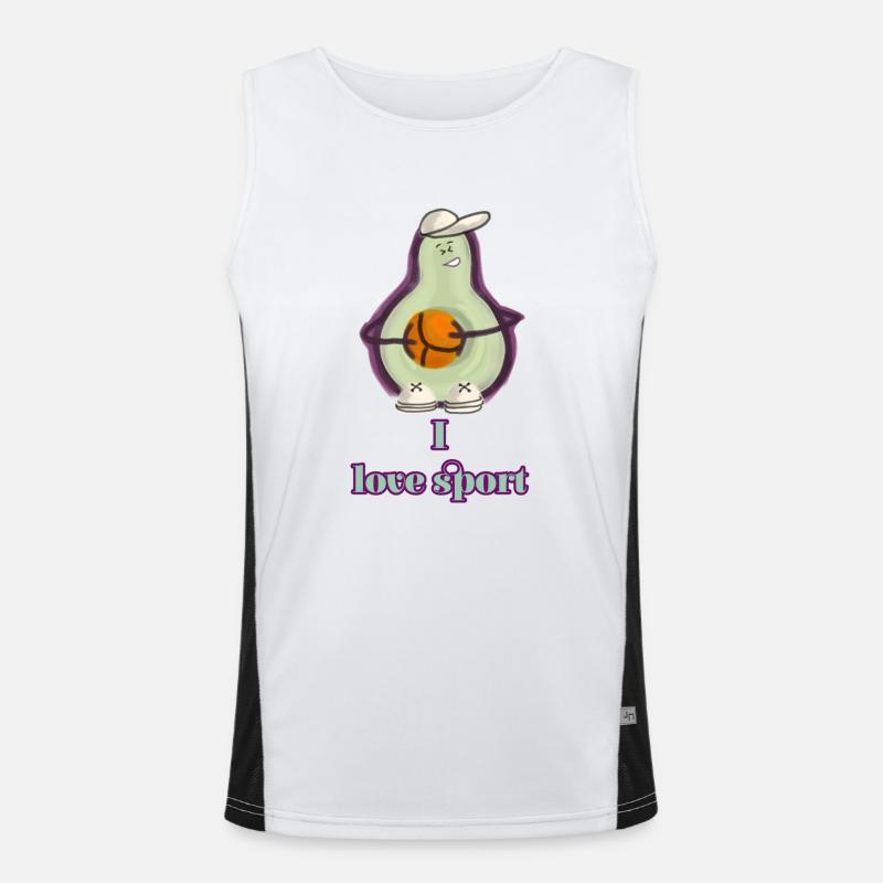 Avocado-Training Funktionelles Kontrast-Tank Top für Männer 