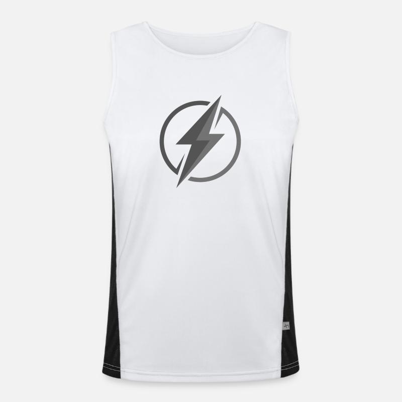 Electrifying Energy: Power & Dynamism Men's Functional Contrast Tank Top 