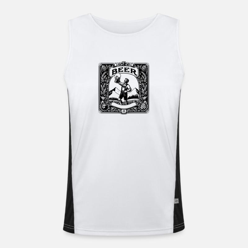 Beer label Prost Men's Functional Contrast Tank Top 