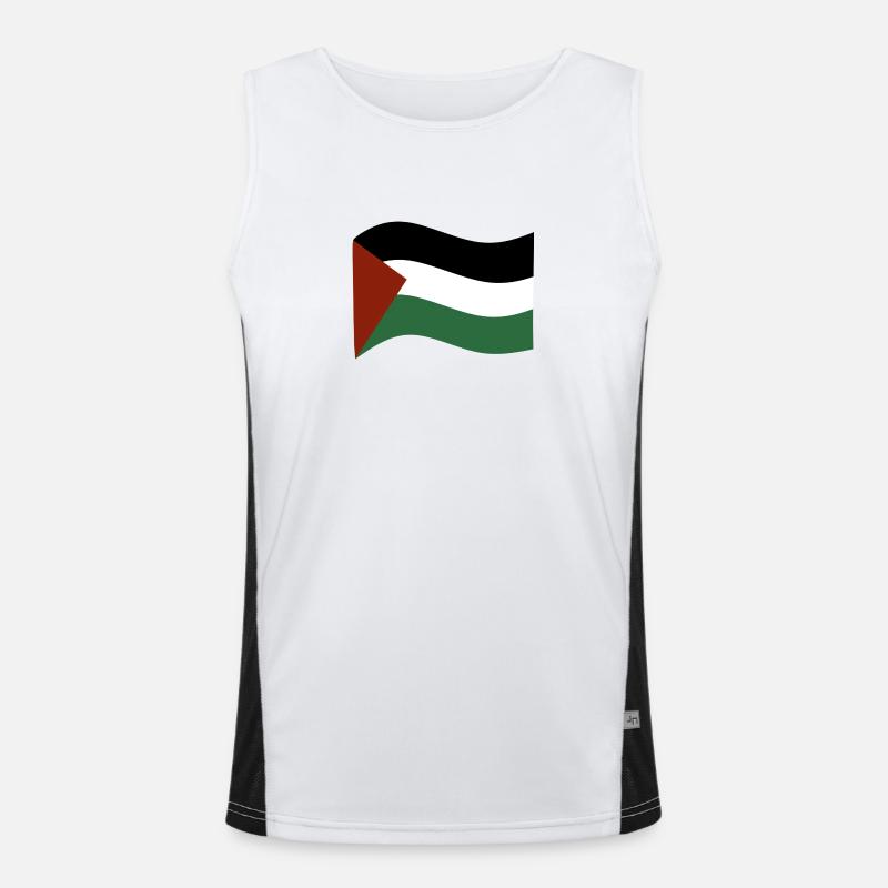 Drapeau de la Palestine Débardeur respirant contrasté Homme 