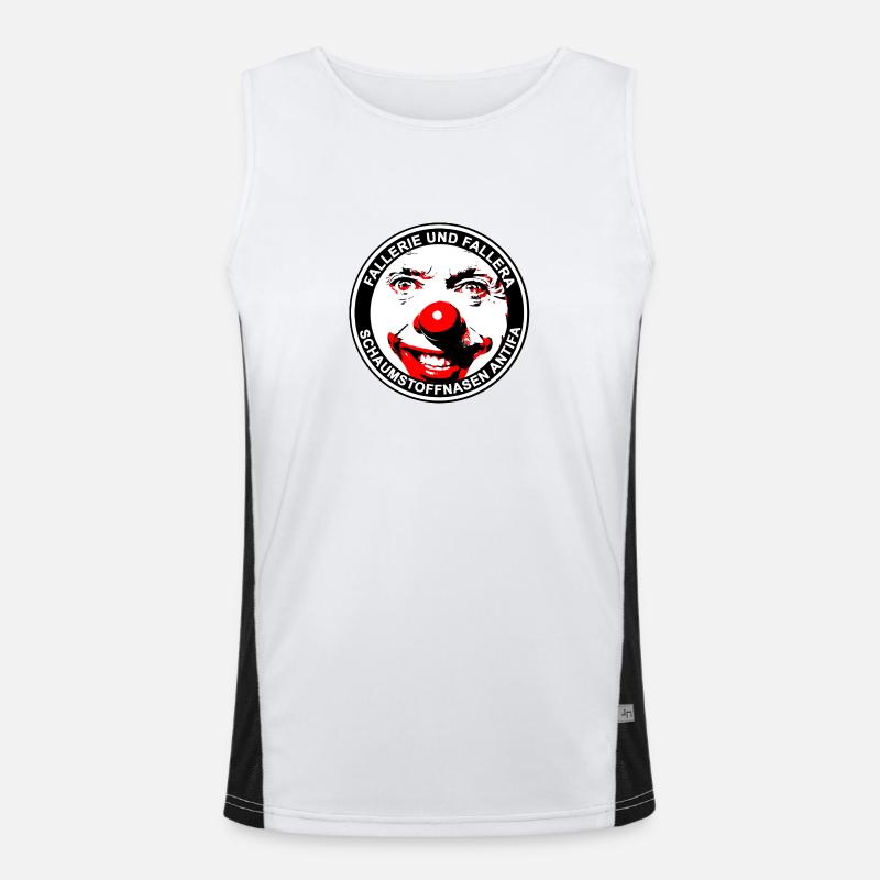 Fun Clown Varaiation Falleri Fallera Funktionelles Kontrast-Tank Top für Männer 