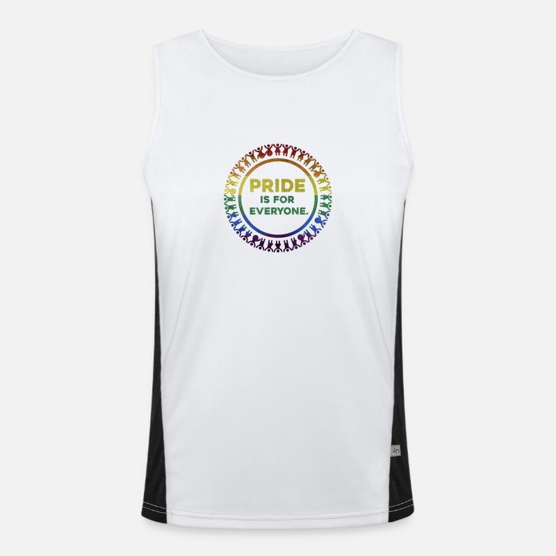Pride is for Everyone Men's Functional Contrast Tank Top 