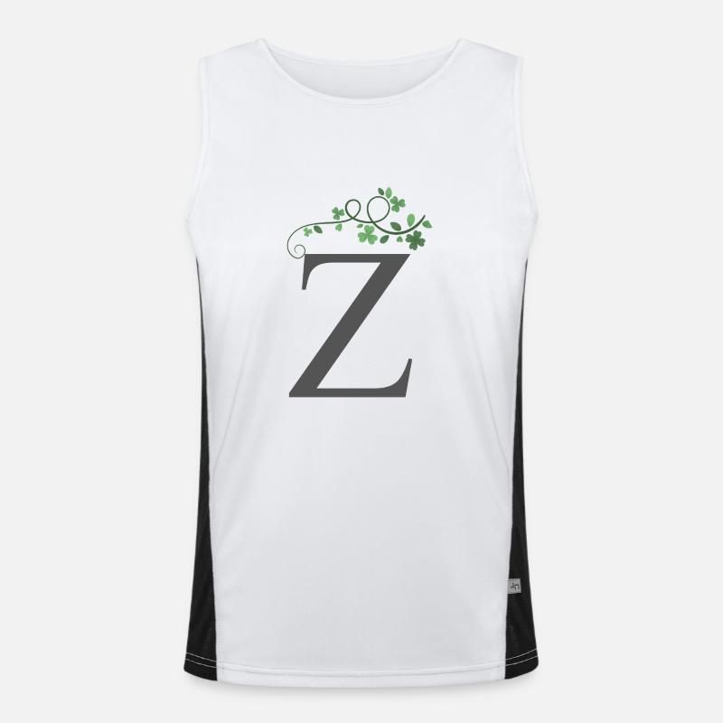 Z avec trèfles Débardeur respirant contrasté Homme 