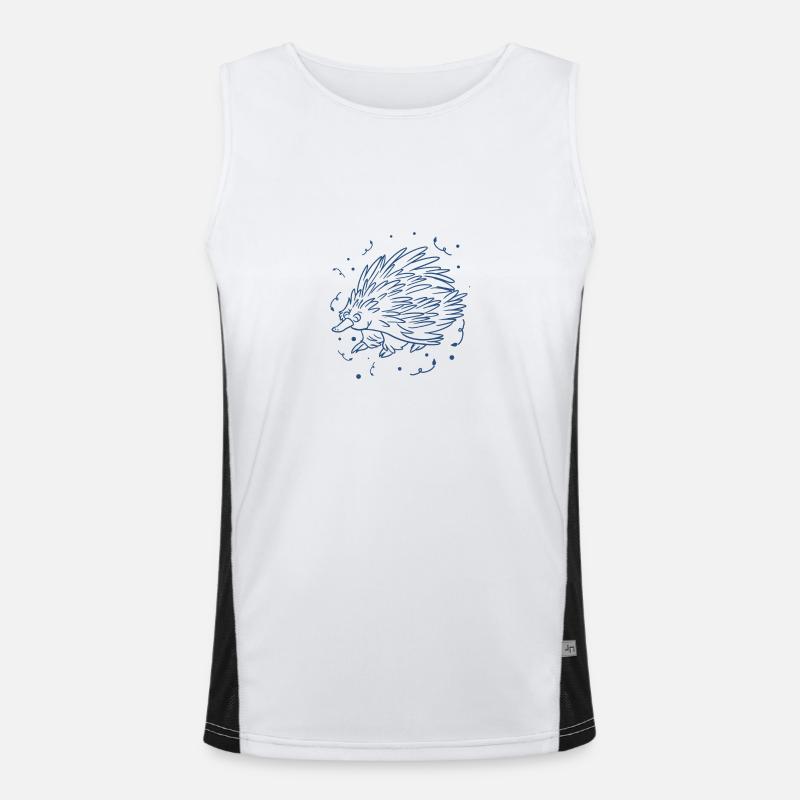 Igel Funktionelles Kontrast-Tank Top für Männer 