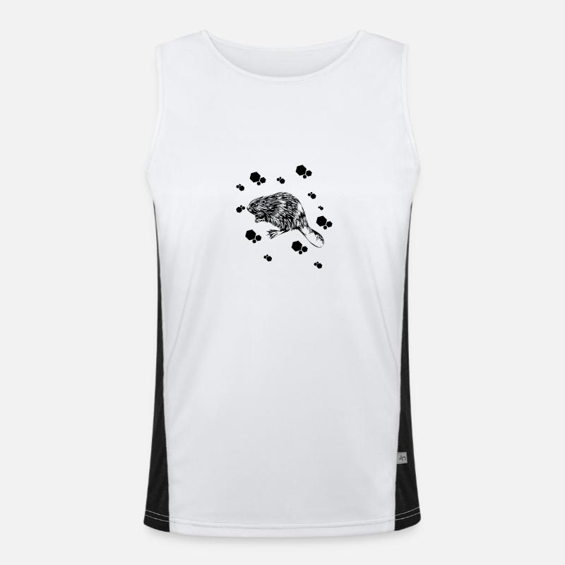 Marder - Hermelin - Wiesel Funktionelles Kontrast-Tank Top für Männer 