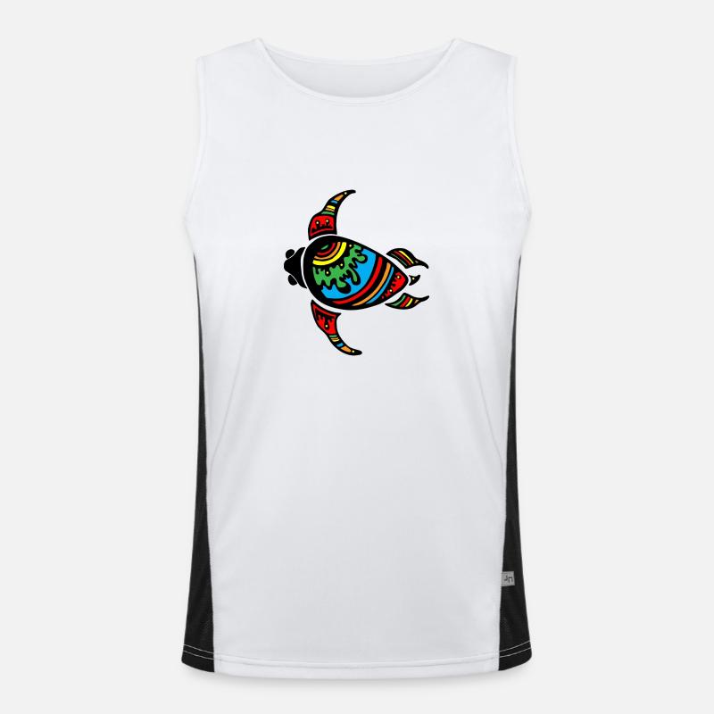 Ethno Travel Experience Men's Functional Contrast Tank Top 