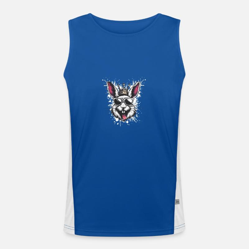 Hase Comic Funktionelles Kontrast-Tank Top für Männer 