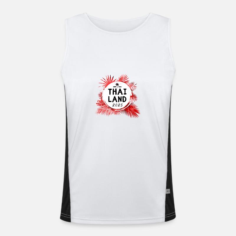 Thailand 2025 Bunt Funktionelles Kontrast-Tank Top für Männer 