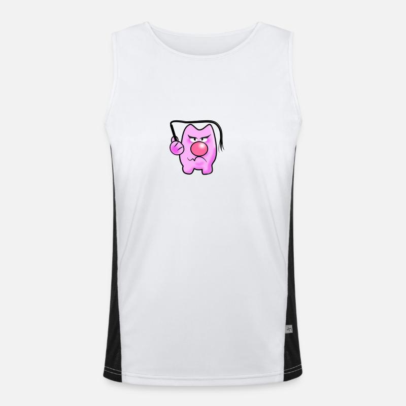 Peitschen Schwein Funktionelles Kontrast-Tank Top für Männer 